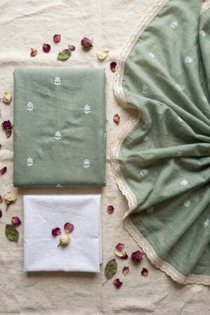 Sage Green Everyday Chikankari