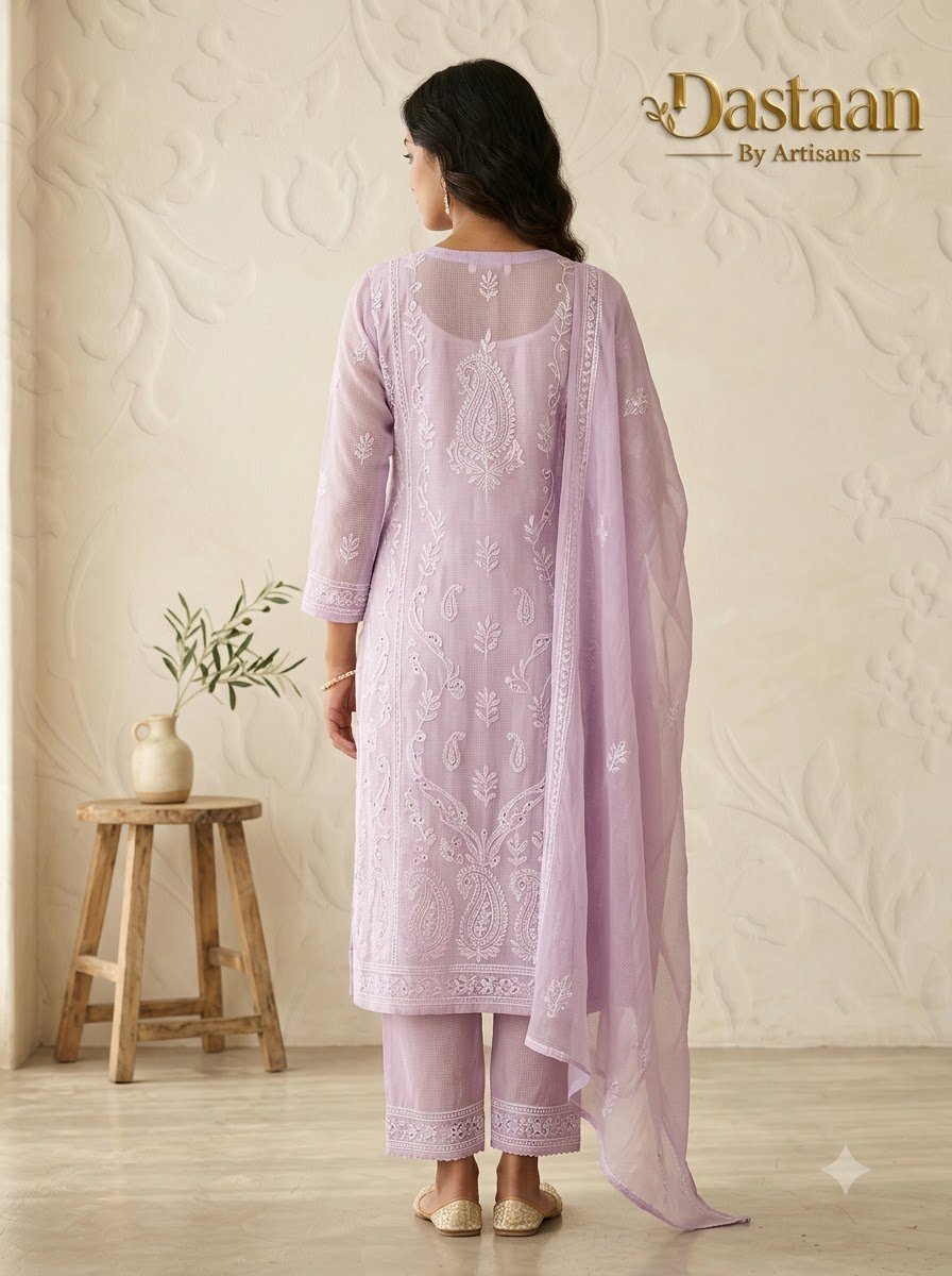 Model Ready-to-Wear - Lavender Kota Doria - Image 3