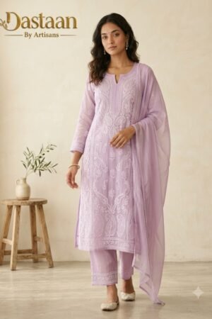 Model Ready-to-Wear - Lavender Kota Doria