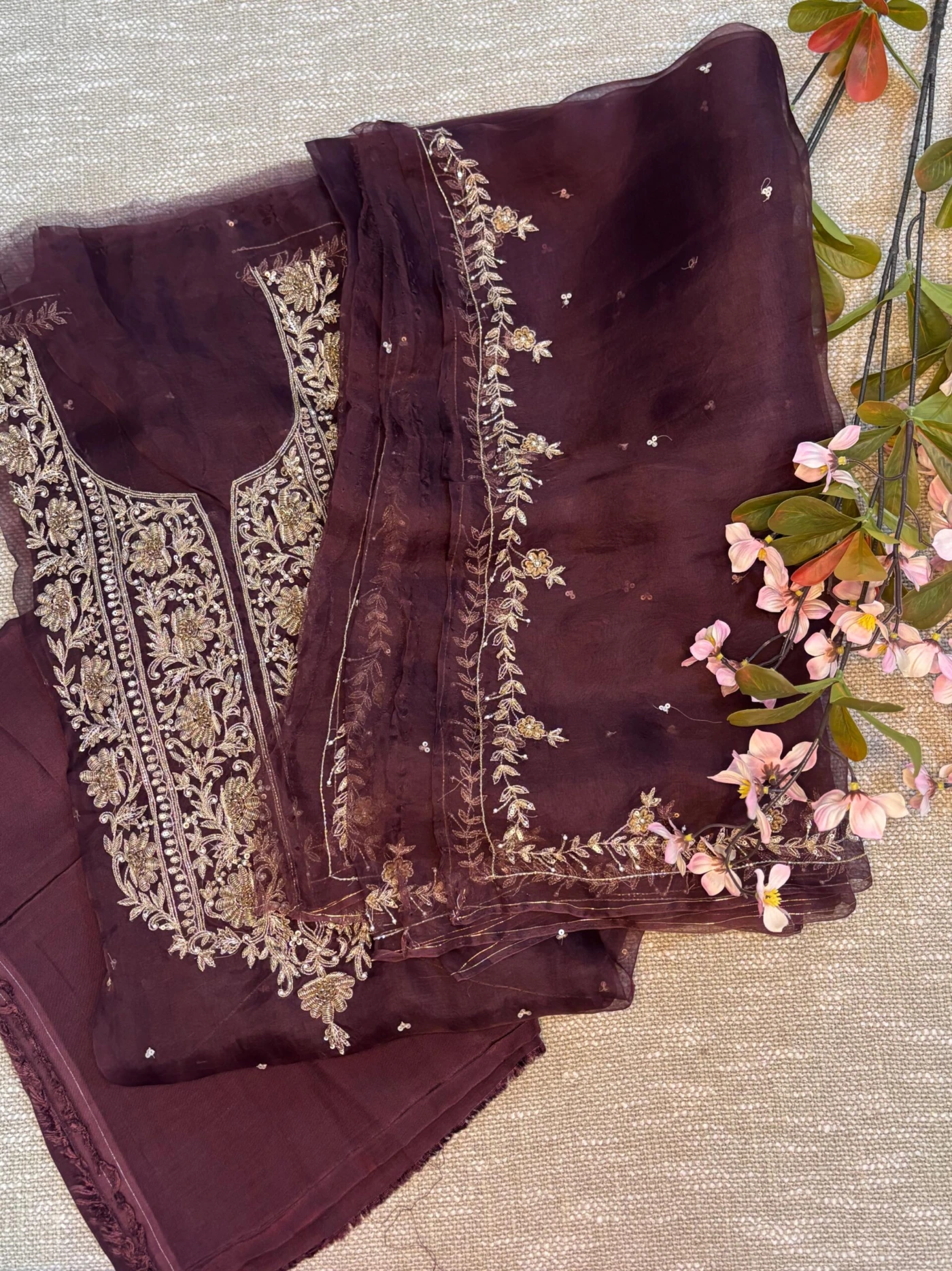 Rang-e-Dastaan Zardozi & Dabka Work with Sequins & Bead Highlights (Sitara / Moti)