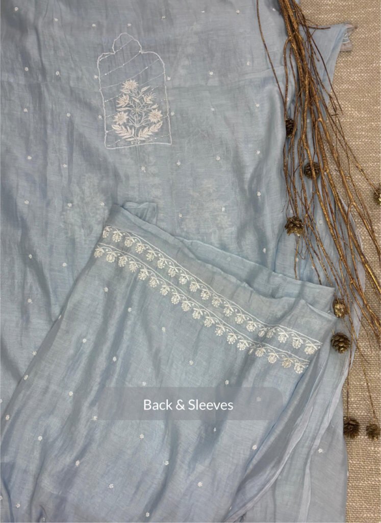Powder Blue Back & sleeves